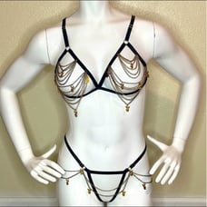 Playboy chained lingerie set