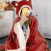 Fox & Bear Plush Hooded Cape Wrap | Winter Lolita Fleece Poncho Throw