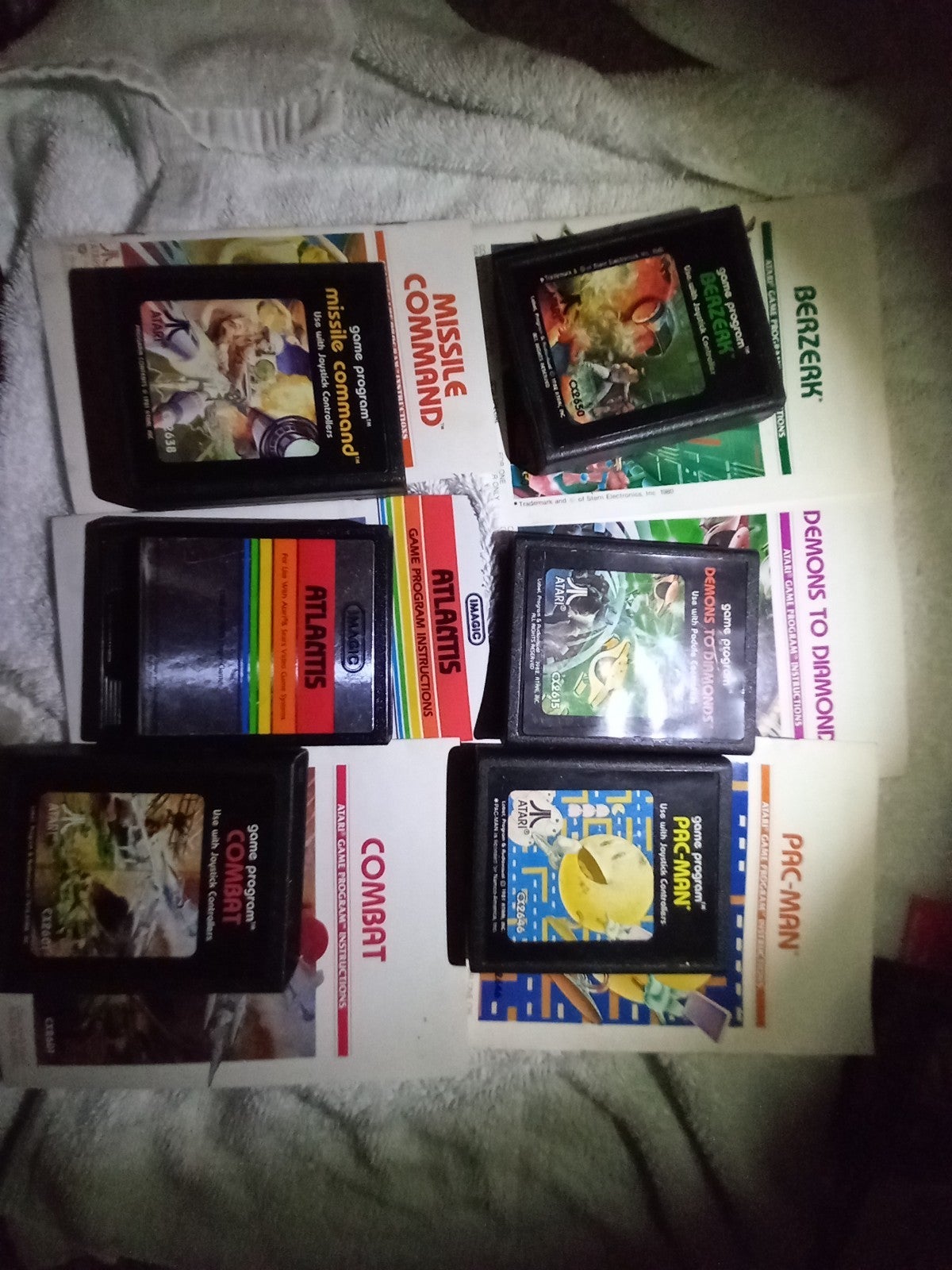 16 original Atari games (most have game insert too) look at all photos