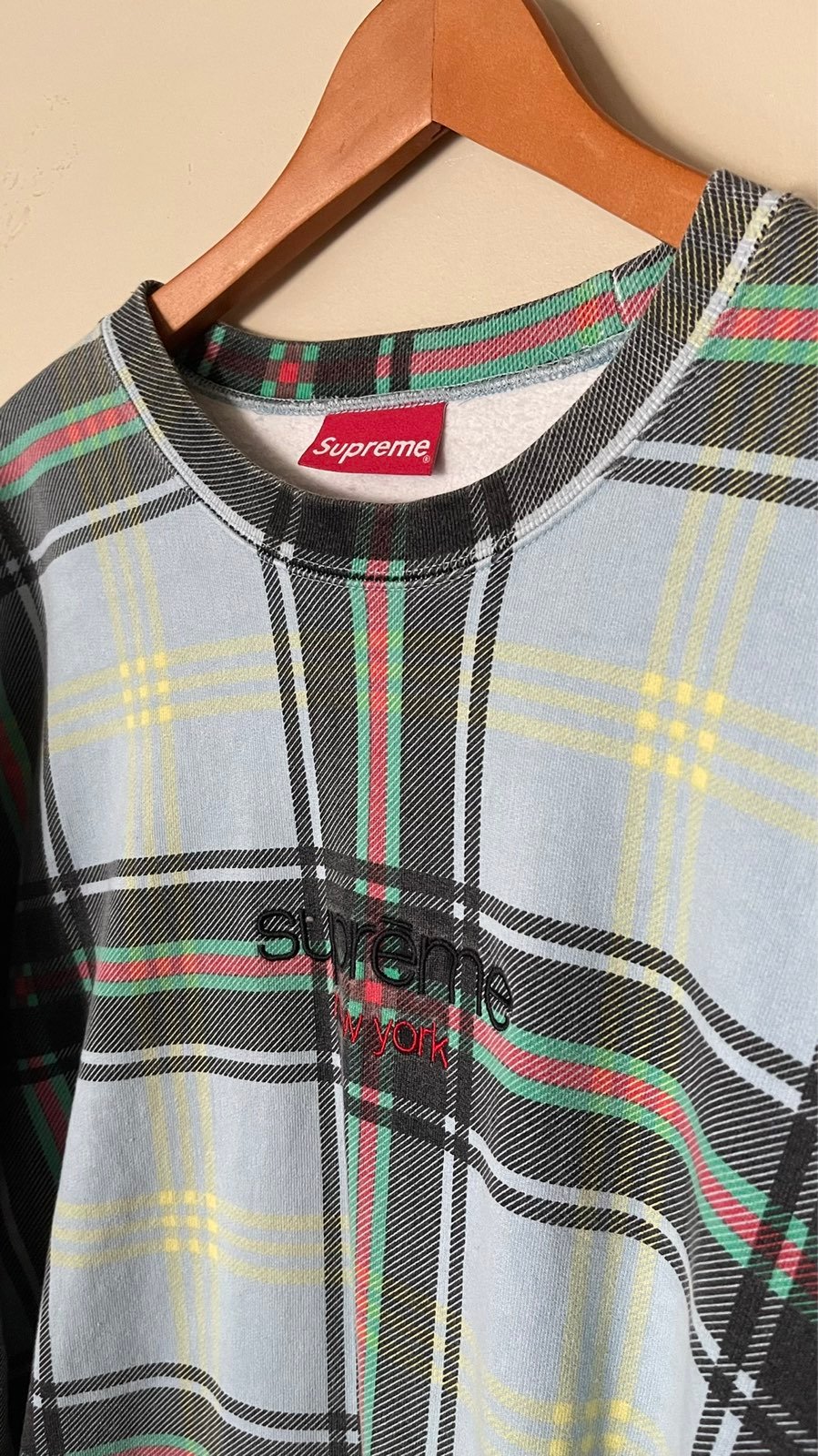 【Supreme】 Plaid Crewneck チェック クルーネック 楽天市場】Supreme シュプリーム スウェット クラシックロゴ