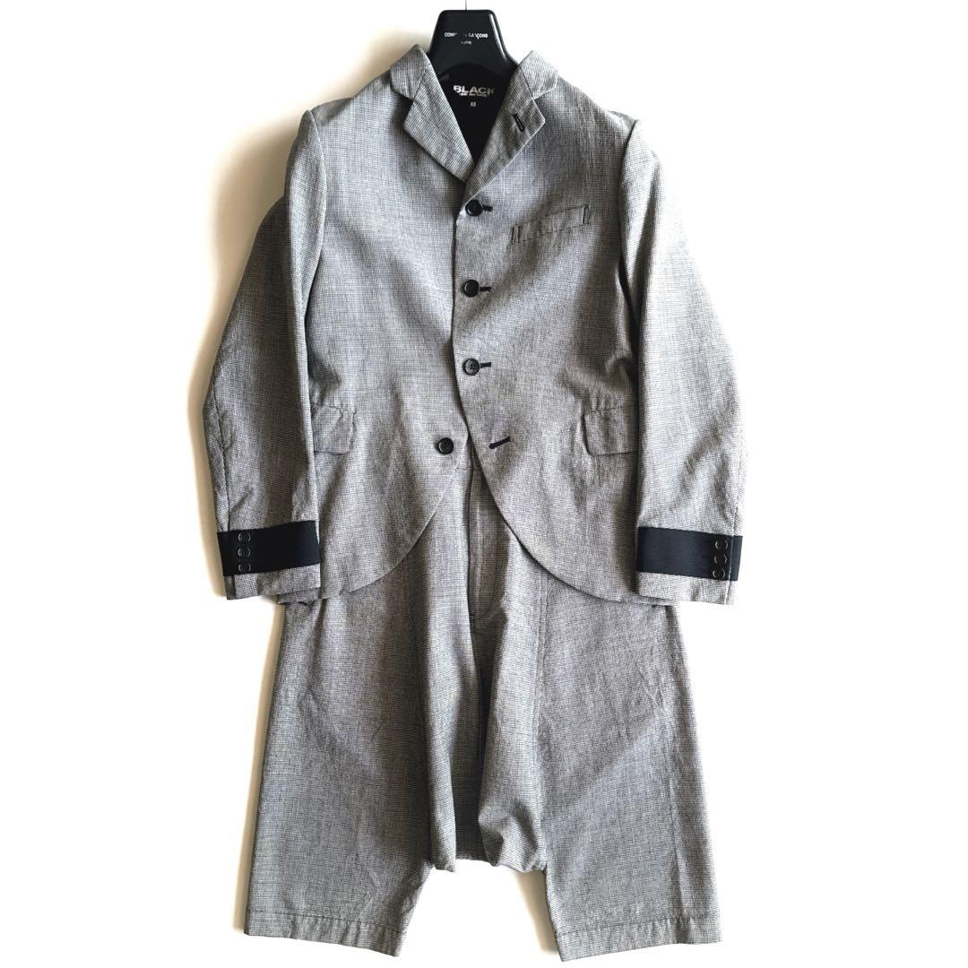 《Excellent Condition》 Black Comme des Garçons Jacket and Pants Set XS