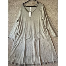 Sleep By Cacique Women’s Gray Long Sleeve Shirt Dress Size 14/16