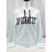 Victoria's Secret PINK Perfect Full Zip Hoodie Block Logo Mint Green Medium New