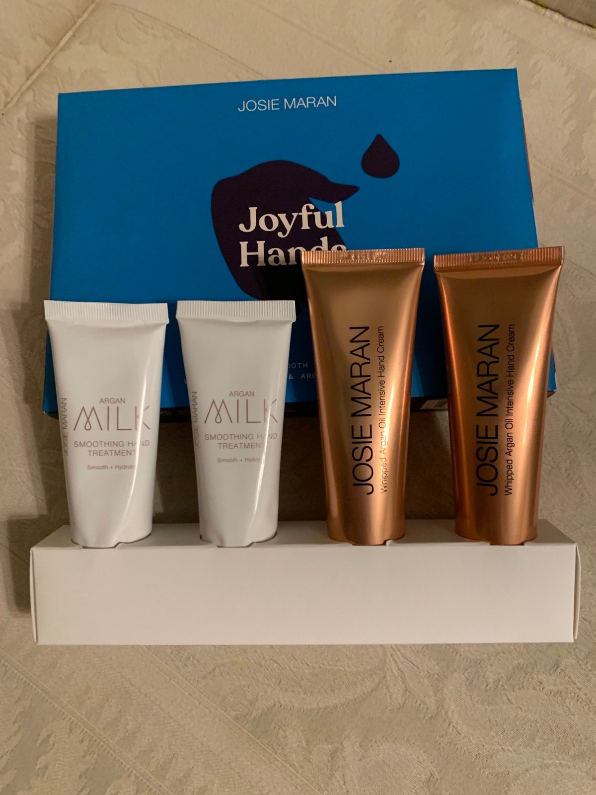 Josie Maran Argon Oil & Milk Joyful Hands Moisturizer Cream Set BNIB