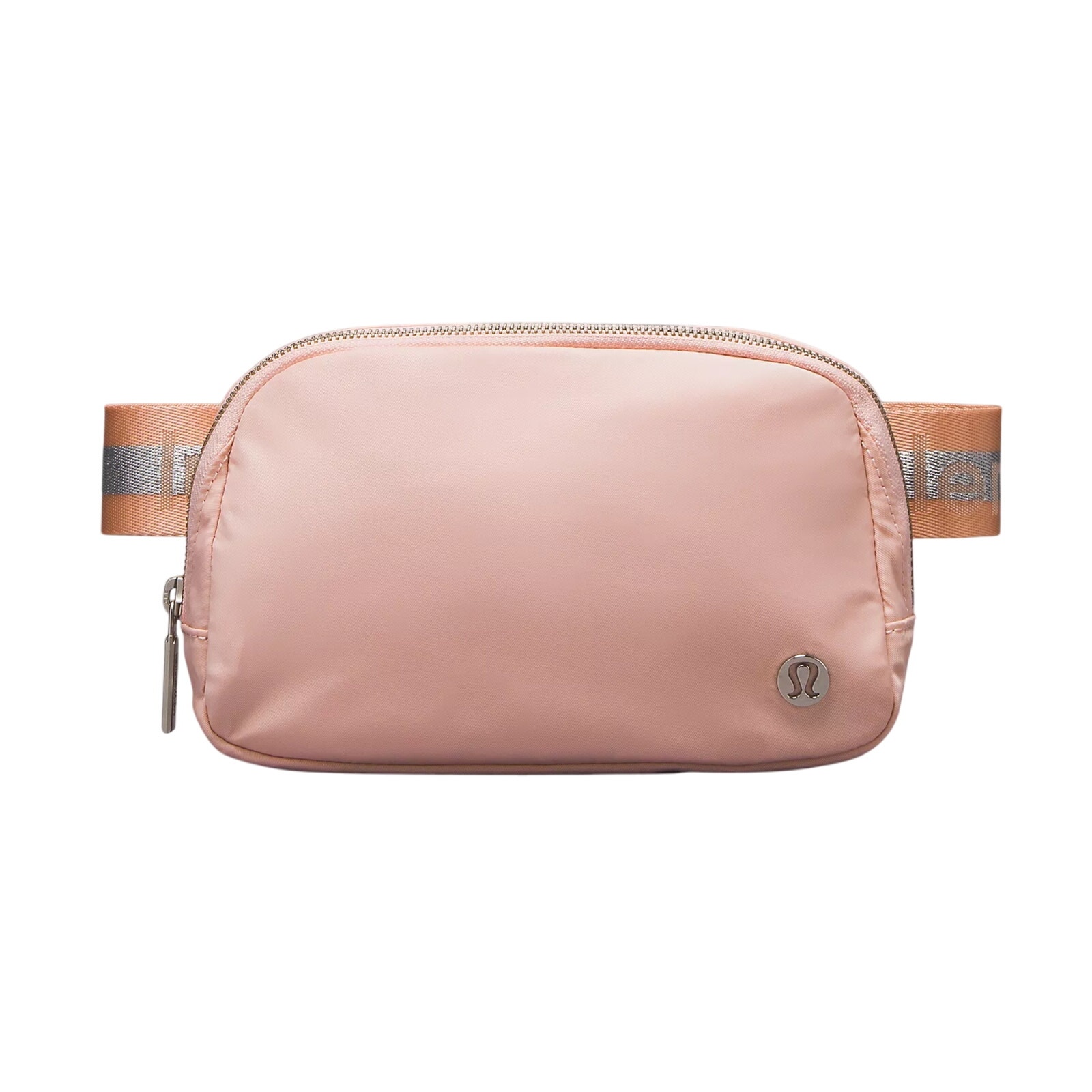 Lululemon Everywhere Belt Bag 1L Wordmark Pink Mist/Silver/White Opal