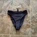 Skims Swim Mid Waist Bottom Onyx Small