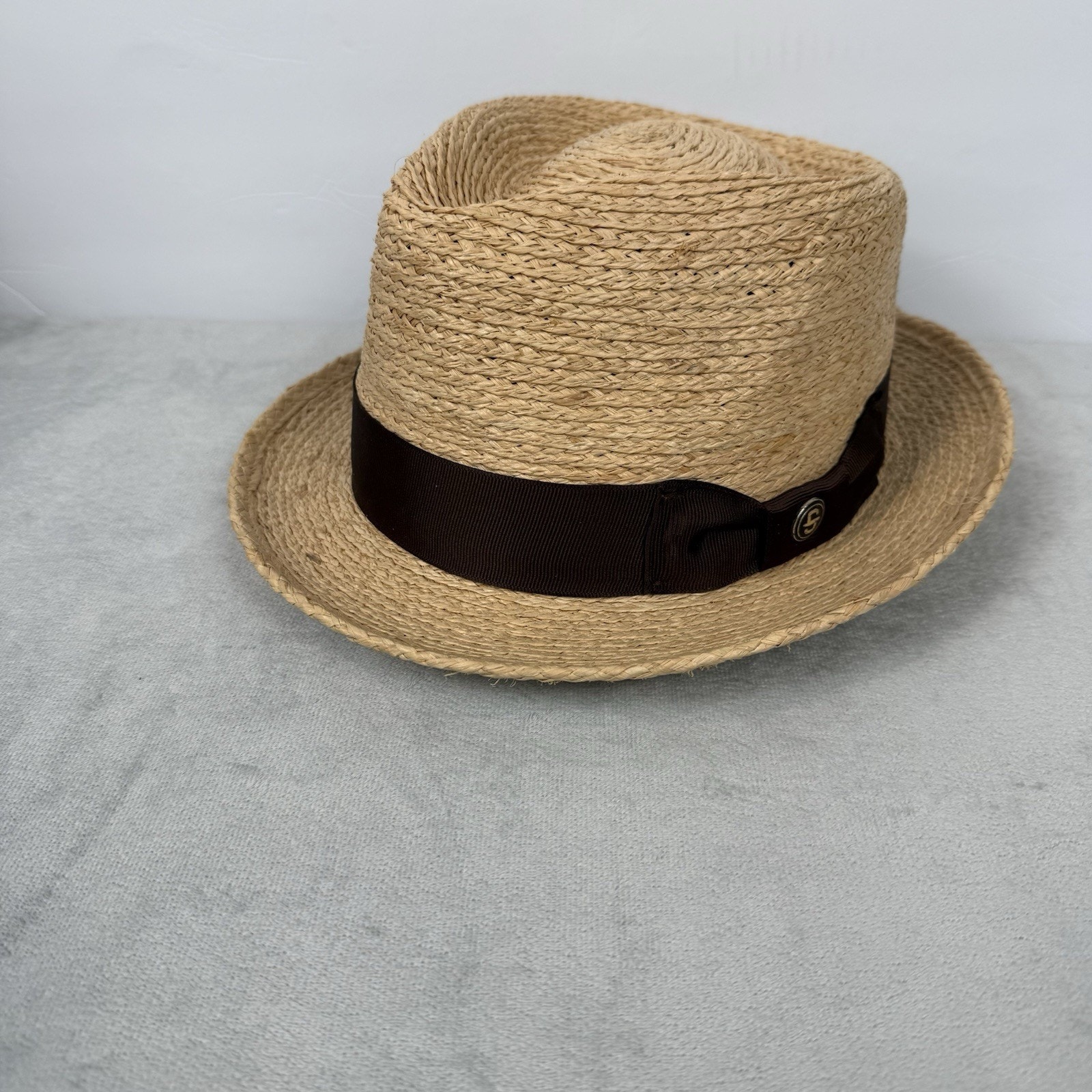 Stetson 42nd Street Palm Straw Stingy Brim Fedora Classic Summer