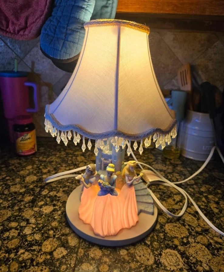 Vintage Disney Nursery Lamp