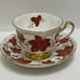 Royal Chelsea Red Ivy Leaves cup and sau