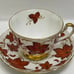 Royal Chelsea Red Ivy Leaves cup and sau