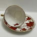 Royal Chelsea Red Ivy Leaves cup and sau