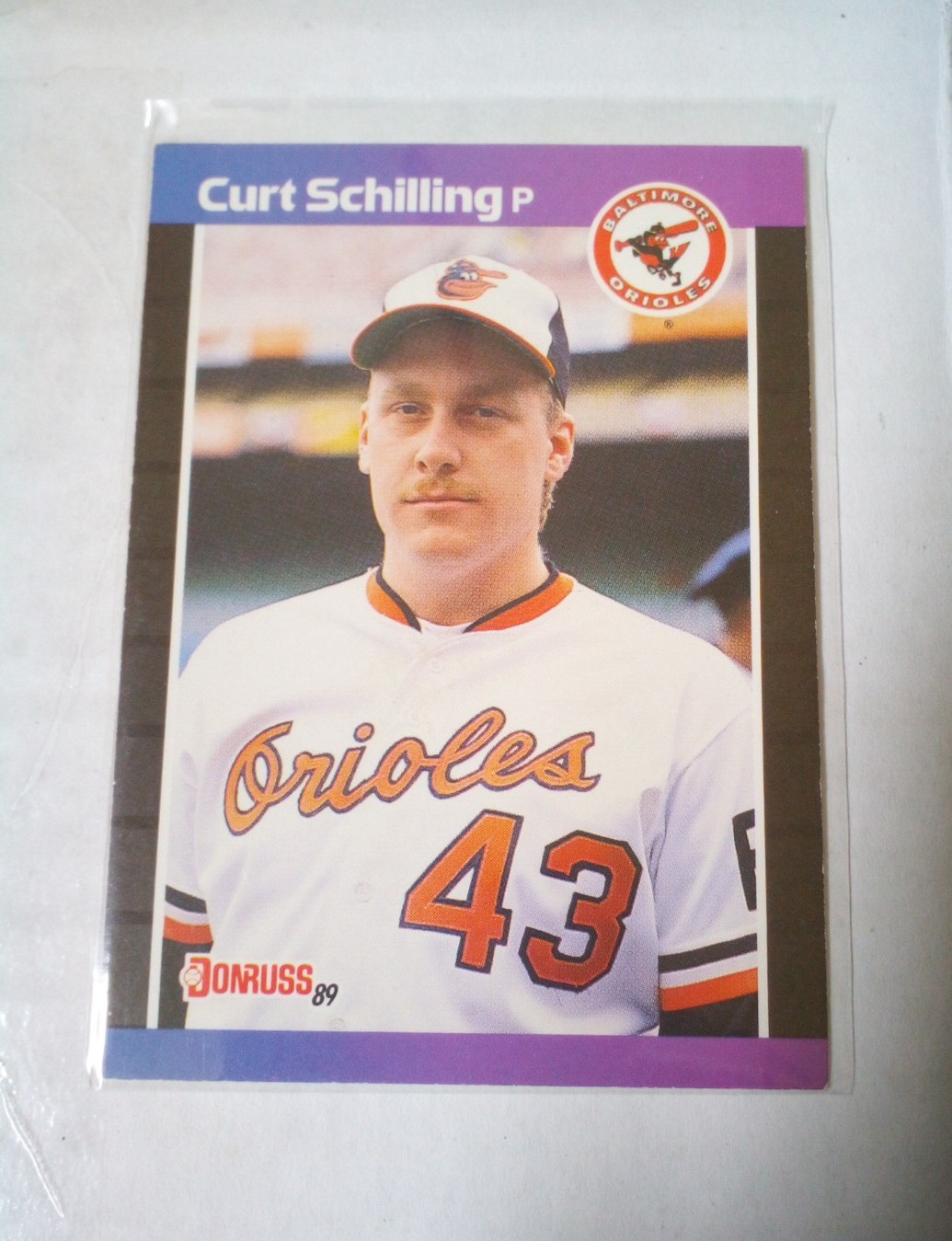 1989 Donruss Curt Schilling #635 Rookie ERROR Inc/Denotes Baseball Card