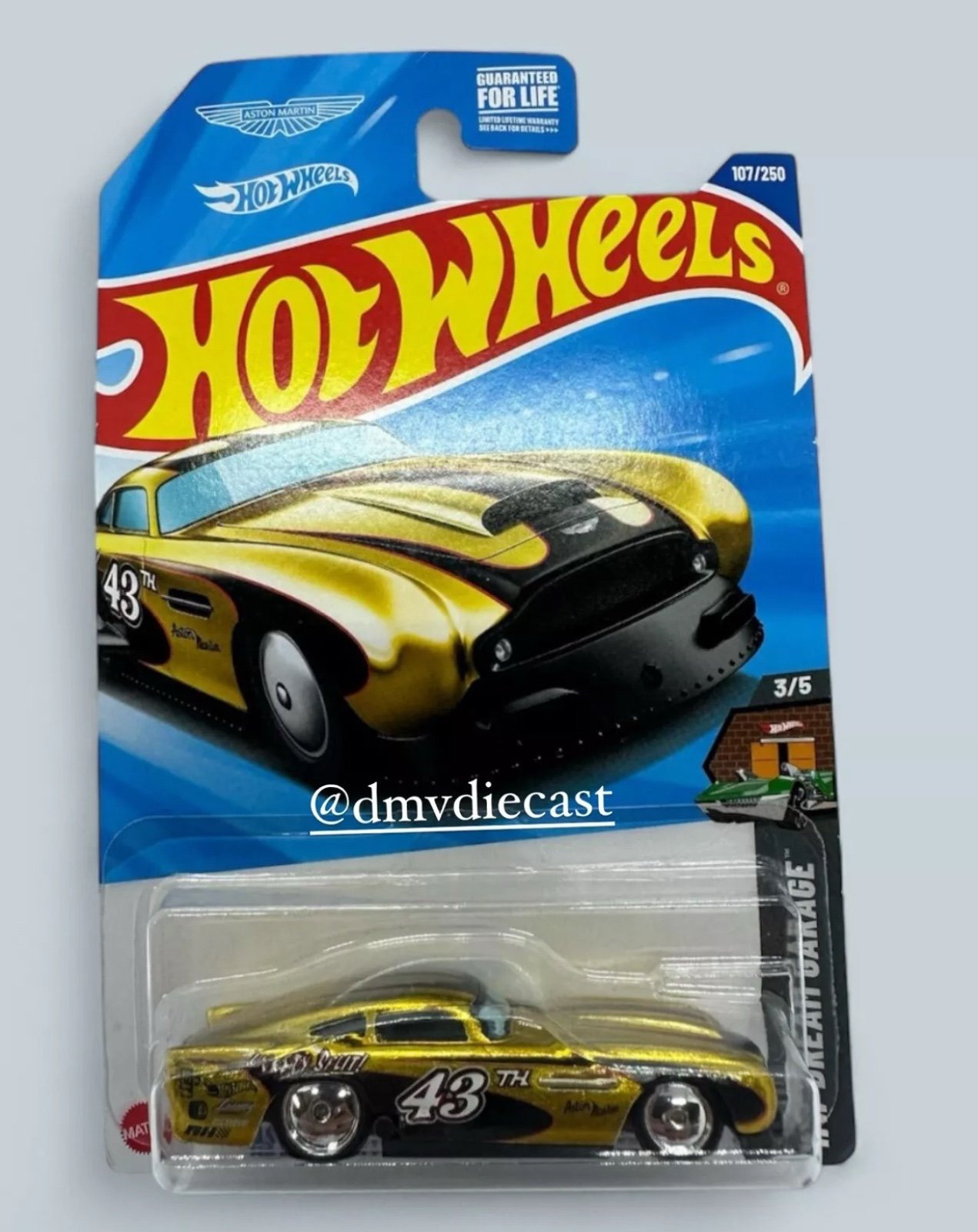 Hot Wheels 25 Super Treasure Hunt Aston Martin DB4GT High Speed Edition US Card