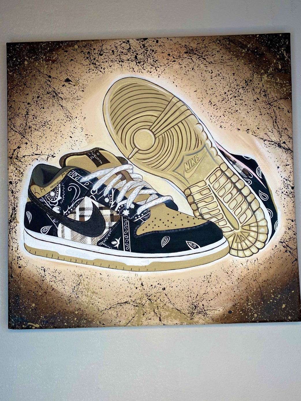 Nike - x Travis Scott SB Dunk Low painting
