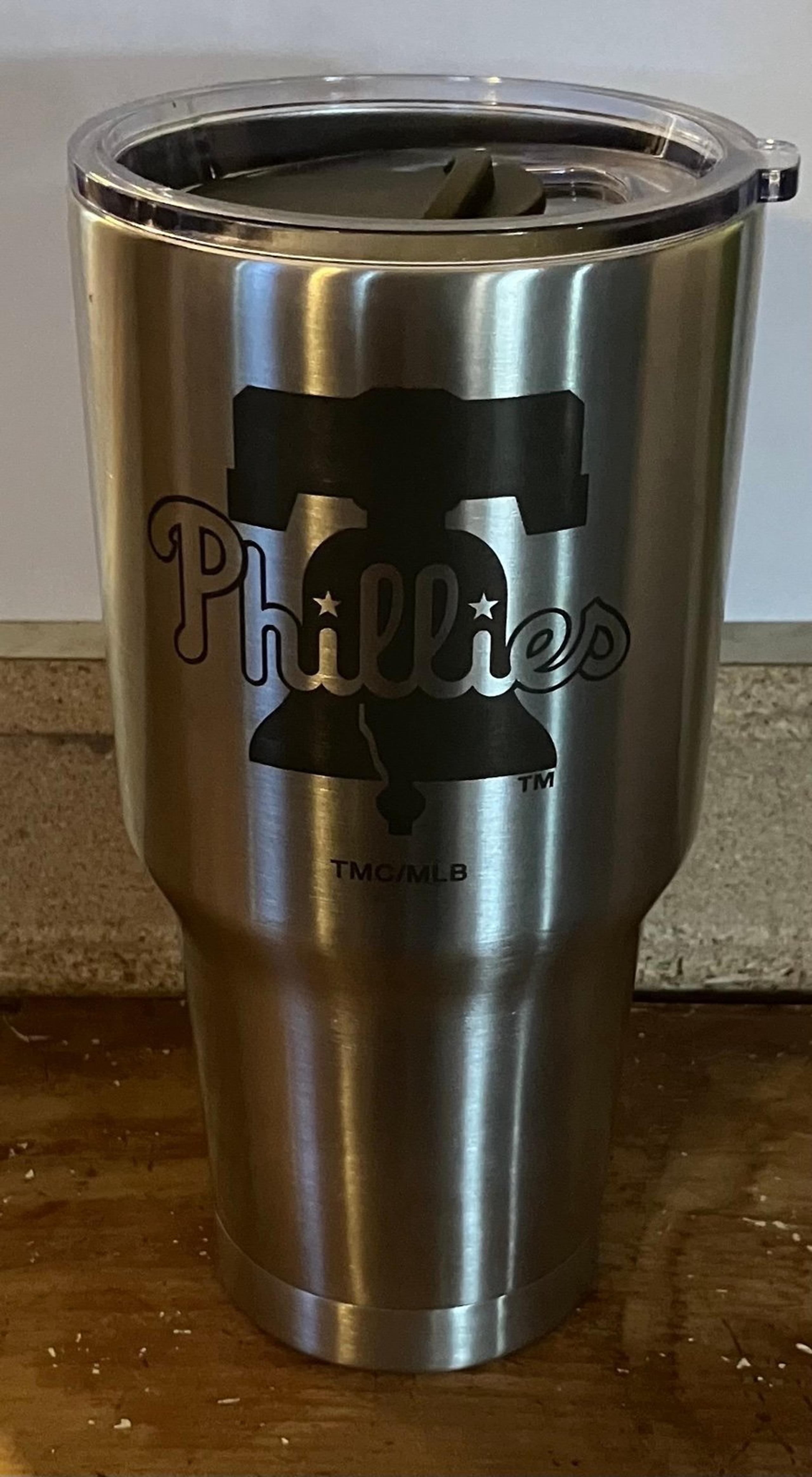 Silver Philadelphia Phillies Stainless Steel Tumbler 30oz