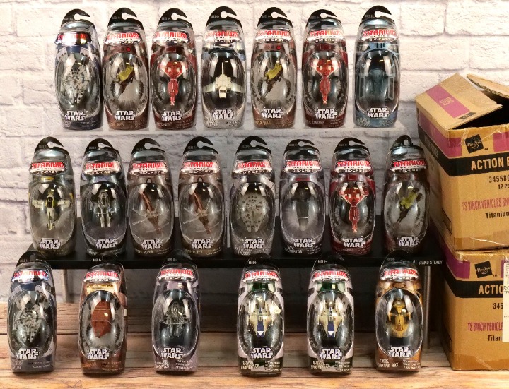 Two Cases of Star Wars Titanium 3 Vehicles - 21 Pcs
