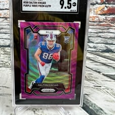 2023 Panini Prizm Dalton Kincaid Rc Purple Wave 63 /99 SGC 9.5