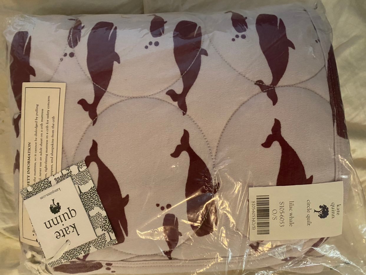 Kate quinn lilac whale quilt