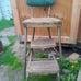 Retro Kitchen Step Stool Metal Cosco Chair Plant Stand Shop Garage