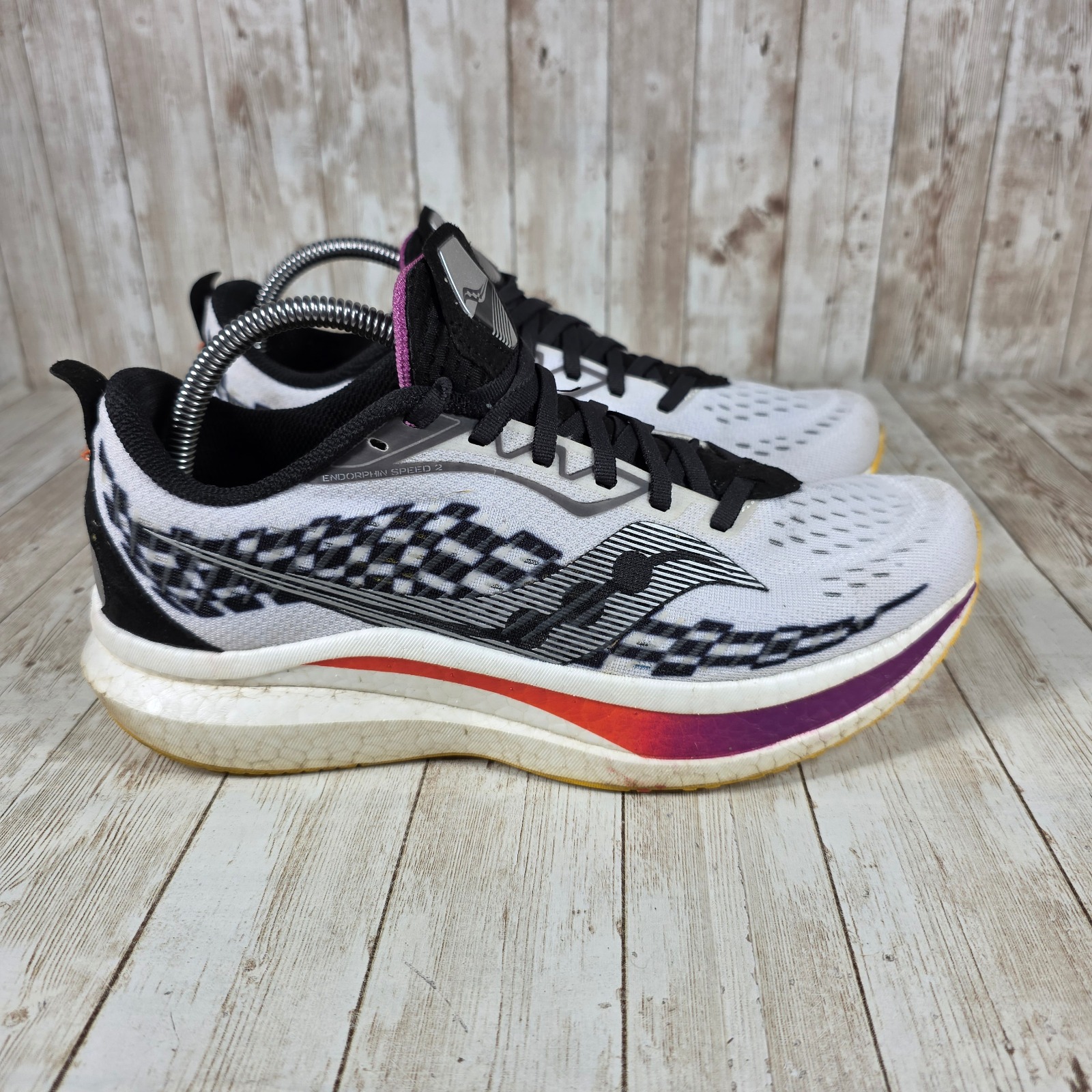 Saucony Endorphin Speed 2 Running Shoes Athletic White Purple Women's 10.5