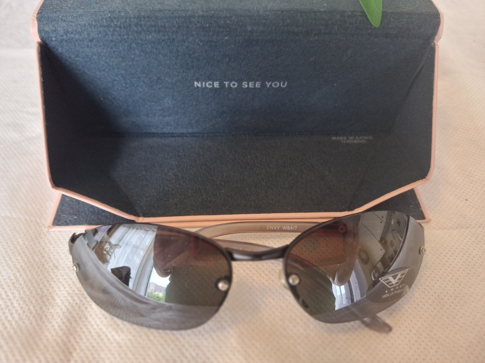 ENVY Womens Sunglasses, new, hard case enclosed, 100% protection