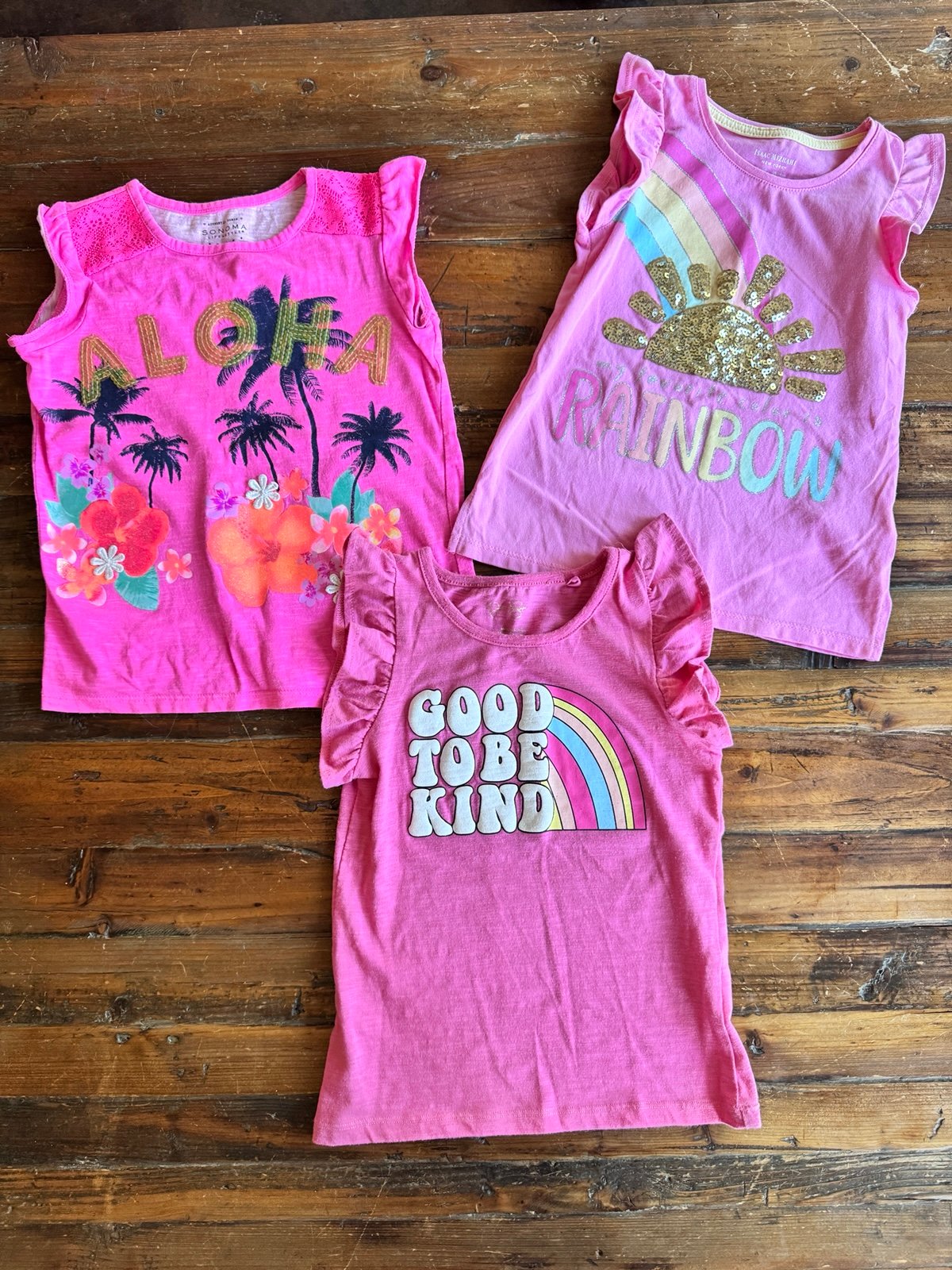 Bundle of Pink Graphic Shirts Set