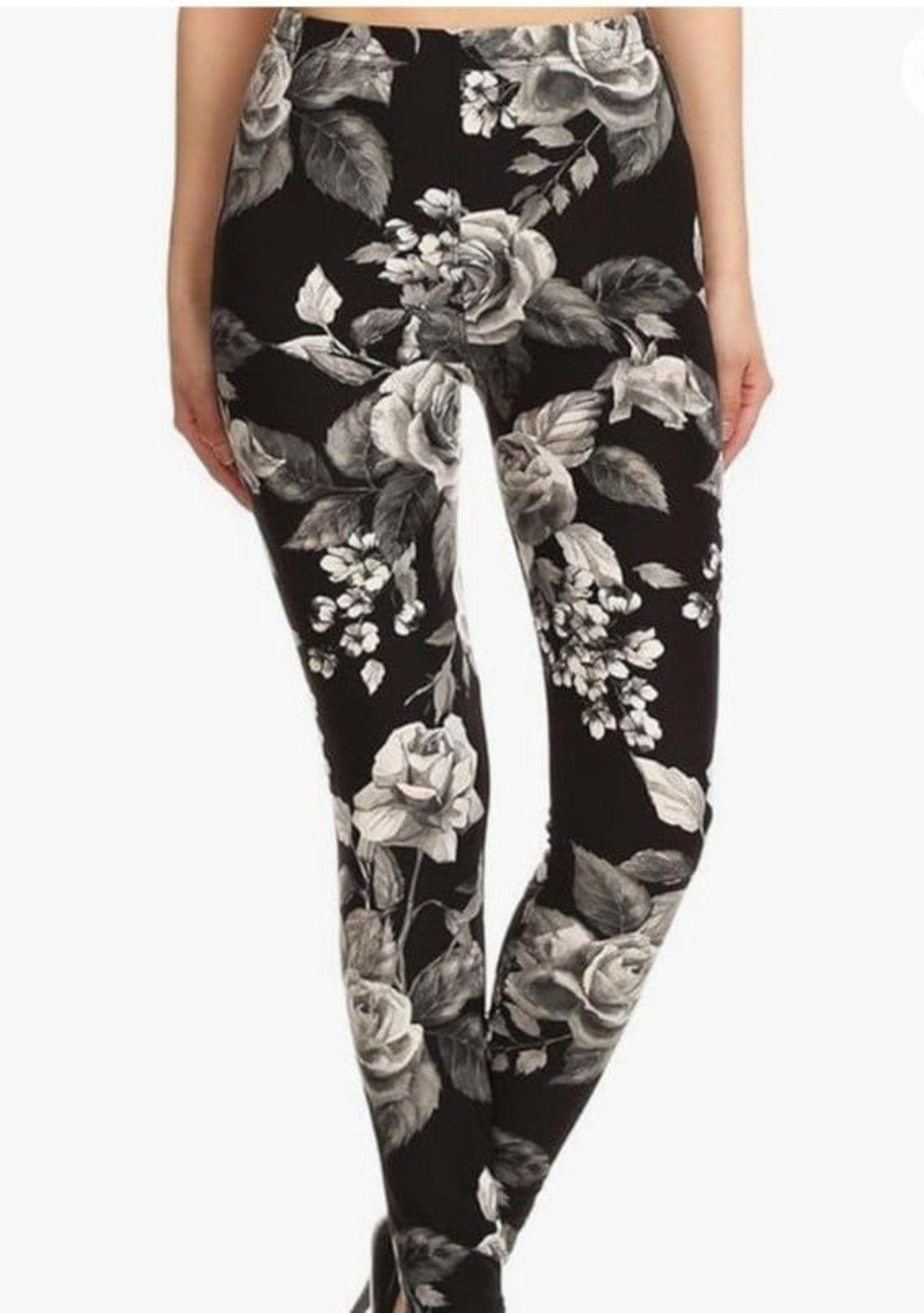 High Waisted Floral pants Print Leggings Women - Regular  pants
