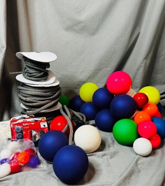 HUGE Kit Professional Performer Contact Poi Juggling Balls Flowarts Circus Rave
