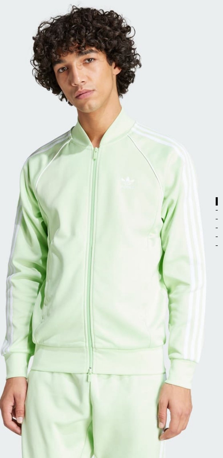 Sz L Adidas Originals Adicolor Classics SST Track Jacket Men’s Semi Green