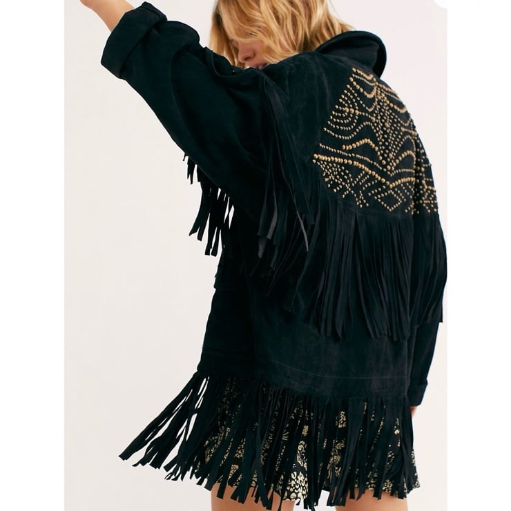 Free People The Lucky Ones Suede Jacket