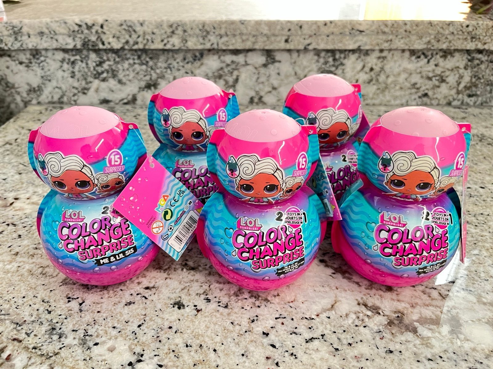 LOL Surprise Dolls — Color Change Surprise Lot of x5