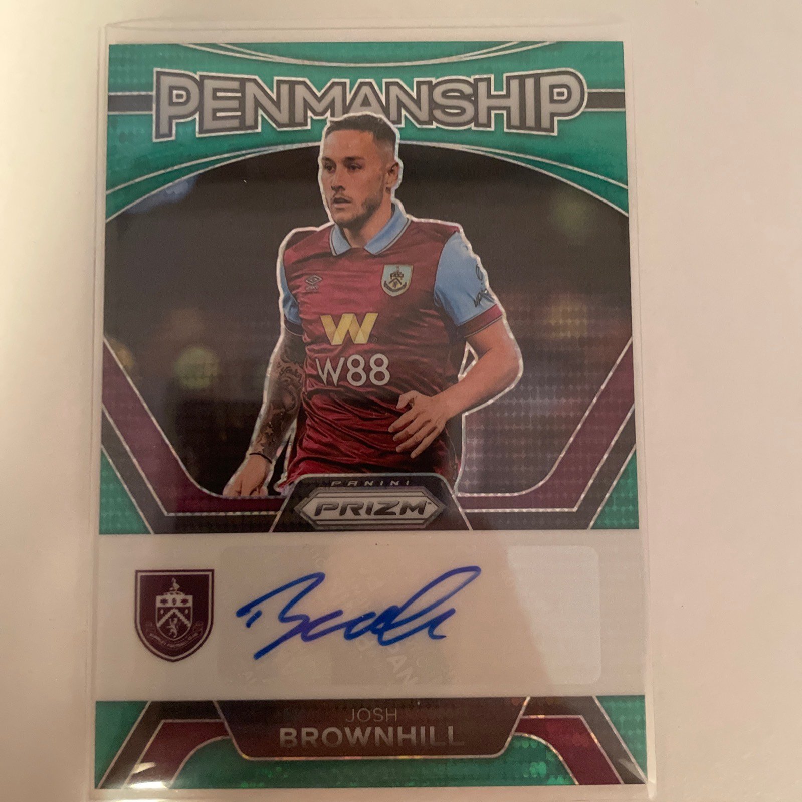 Josh Brownhill Prizm penmanship