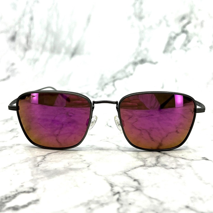 Maui Jim SPINNAKER MJ545-14 Sunglasses Gunmetal pink lens 54-19-140 titanium
