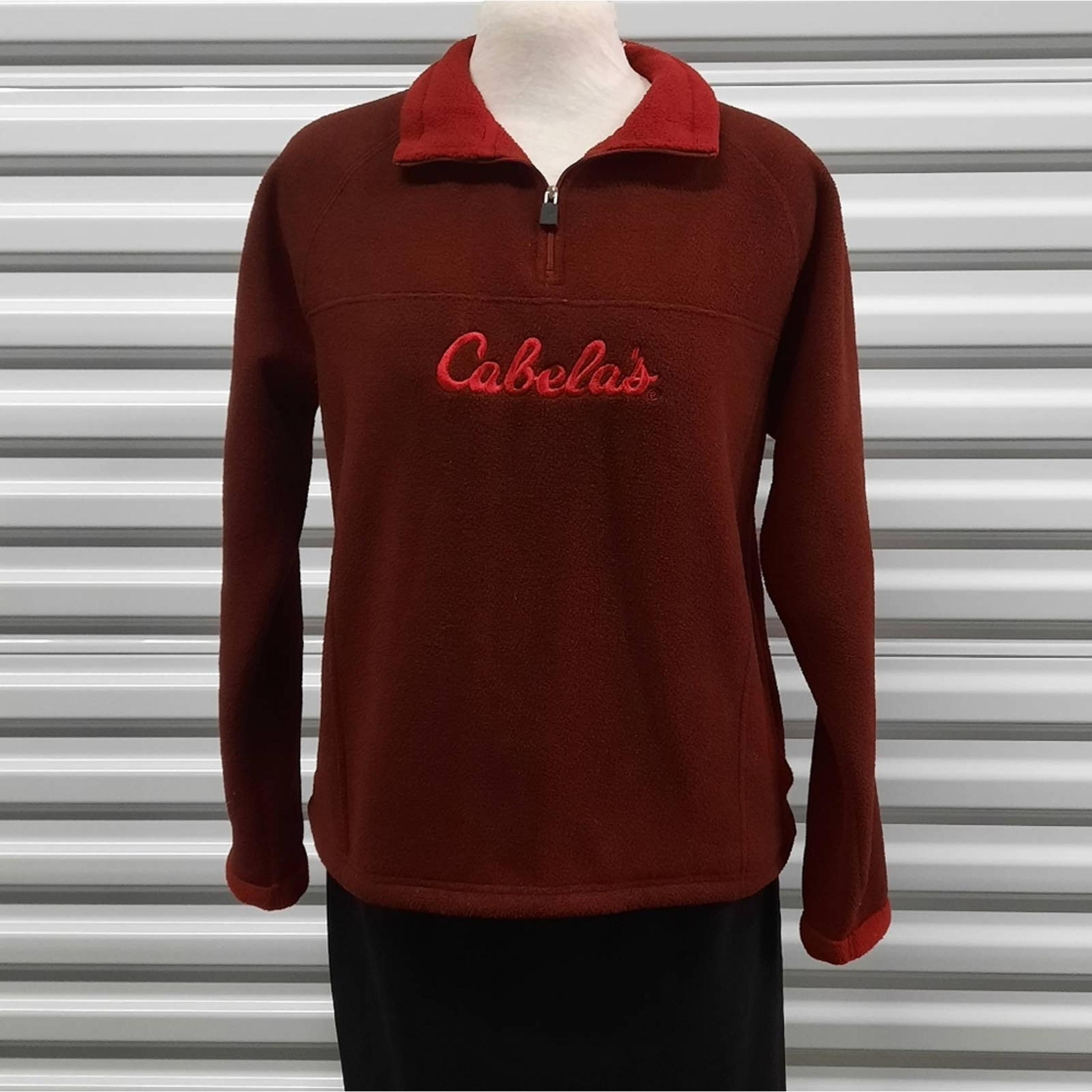 Cabela's Fleece Quarter Zip Sweatshirt Women's Size Small