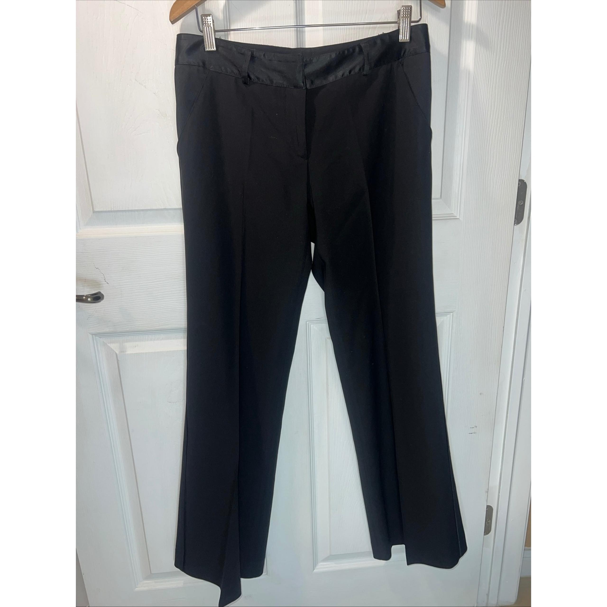 Diane von Furstenberg Black Dress Pants Career Wear Size 6