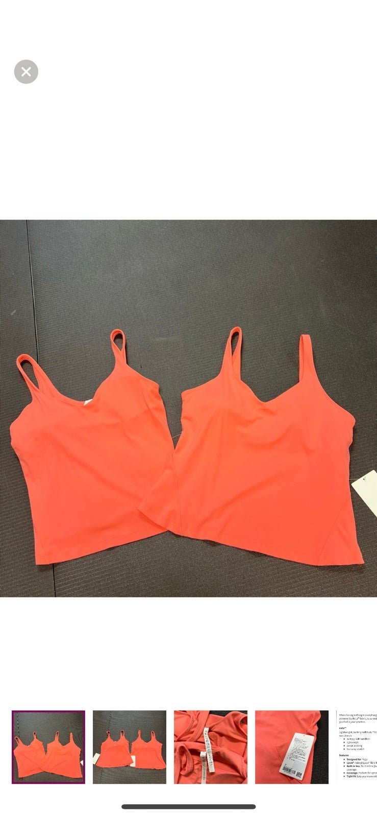 LULULEMON ALIGN TANK*WAIST LENGTH-NWT-RASPBERRY CREAM-10
