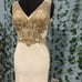Narianna white & gold embellished formal dress