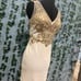 Narianna white & gold embellished formal dress
