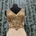 Narianna white & gold embellished formal dress