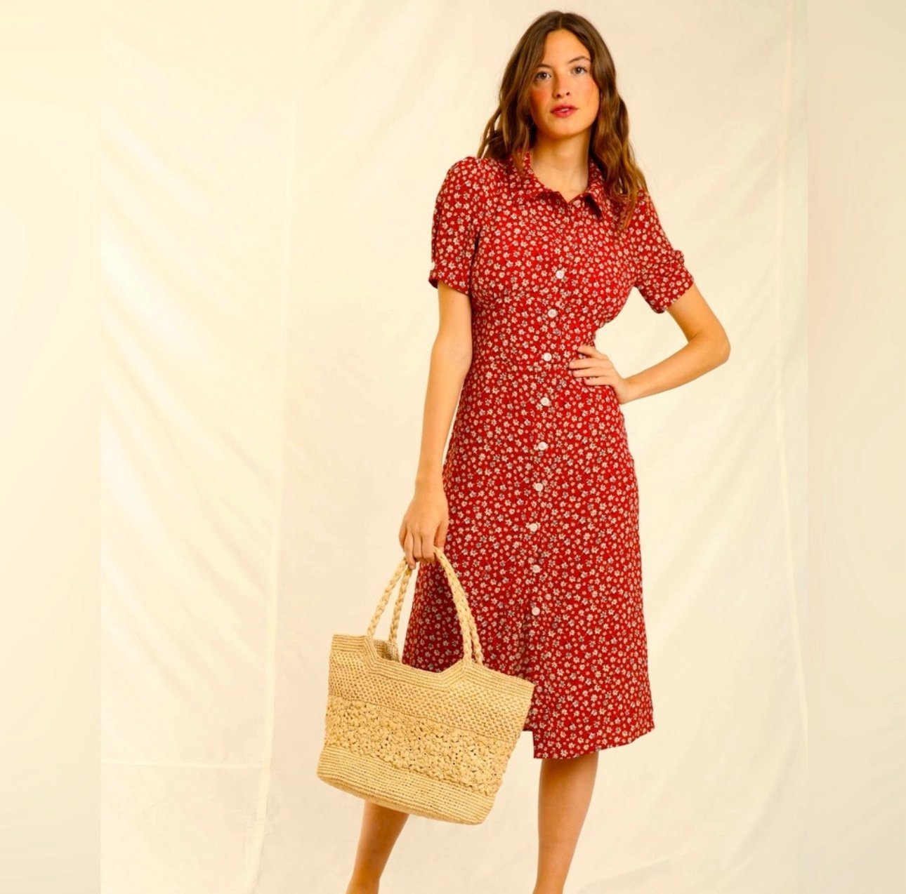 New Rouje Paloma dress in vintage in vintage rouge