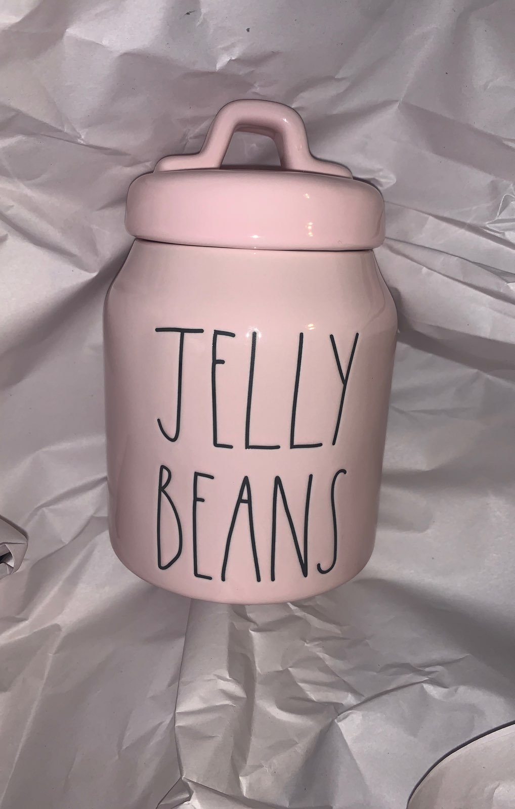 Rae Dunn Jelly Beans canister