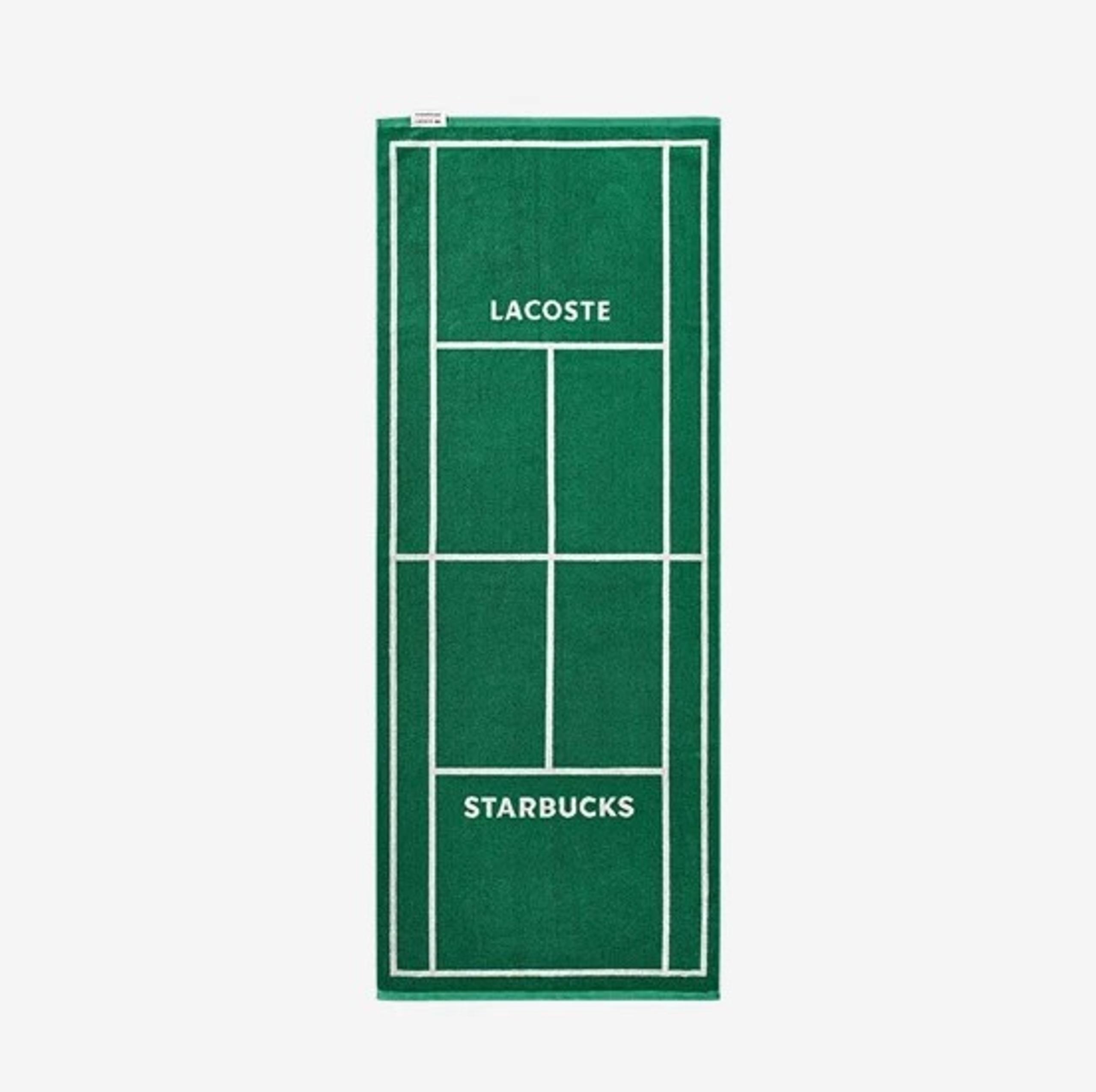 Starbucks x Lacoste Trent Towel Green, (100% Authentic)