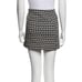 Diane Von Furstenberg Black & White Wool Mini Skirt Size 6/M