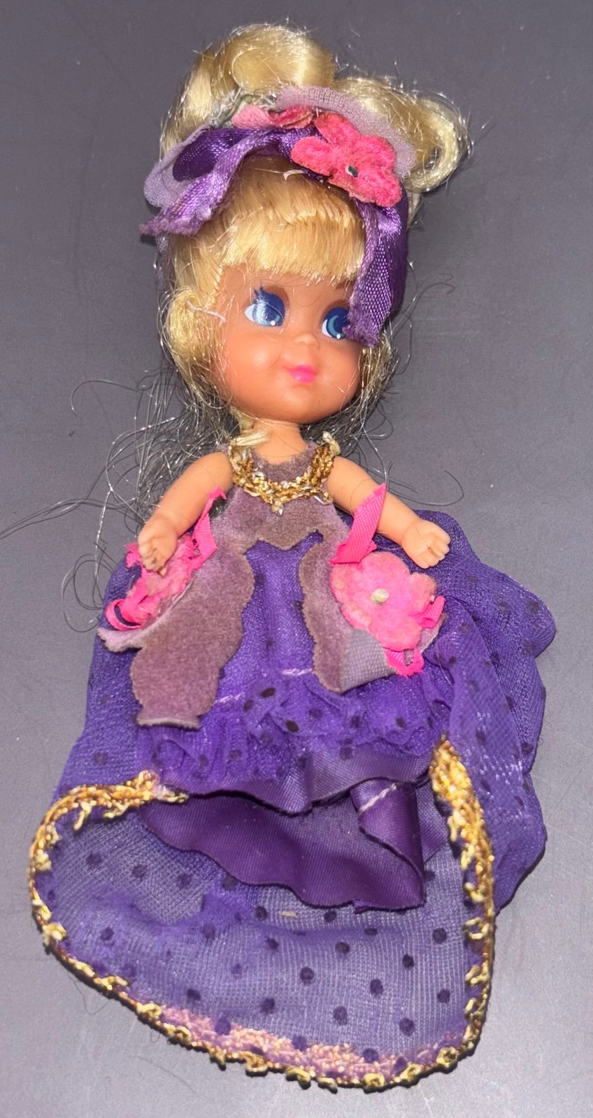 Vintage Lady Lavender 1970 Tea Party Kiddle Doll by Mattel