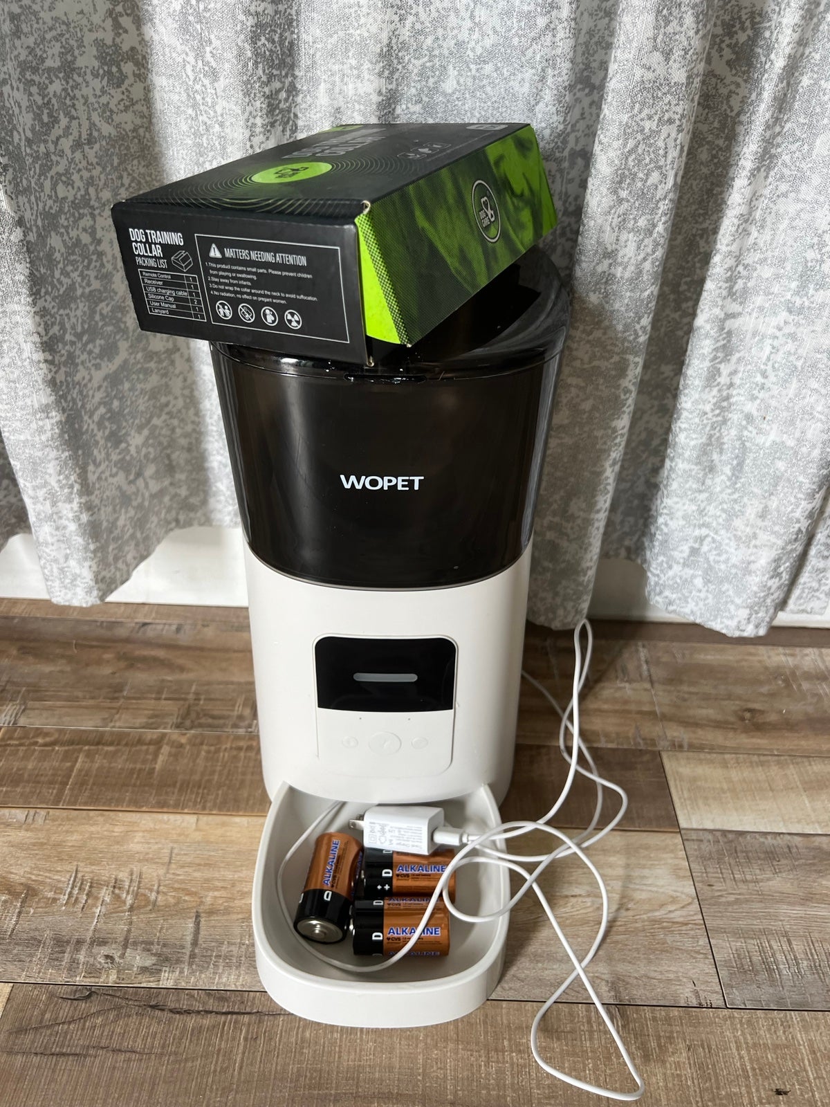 Automatic dog feeder and Training collar.