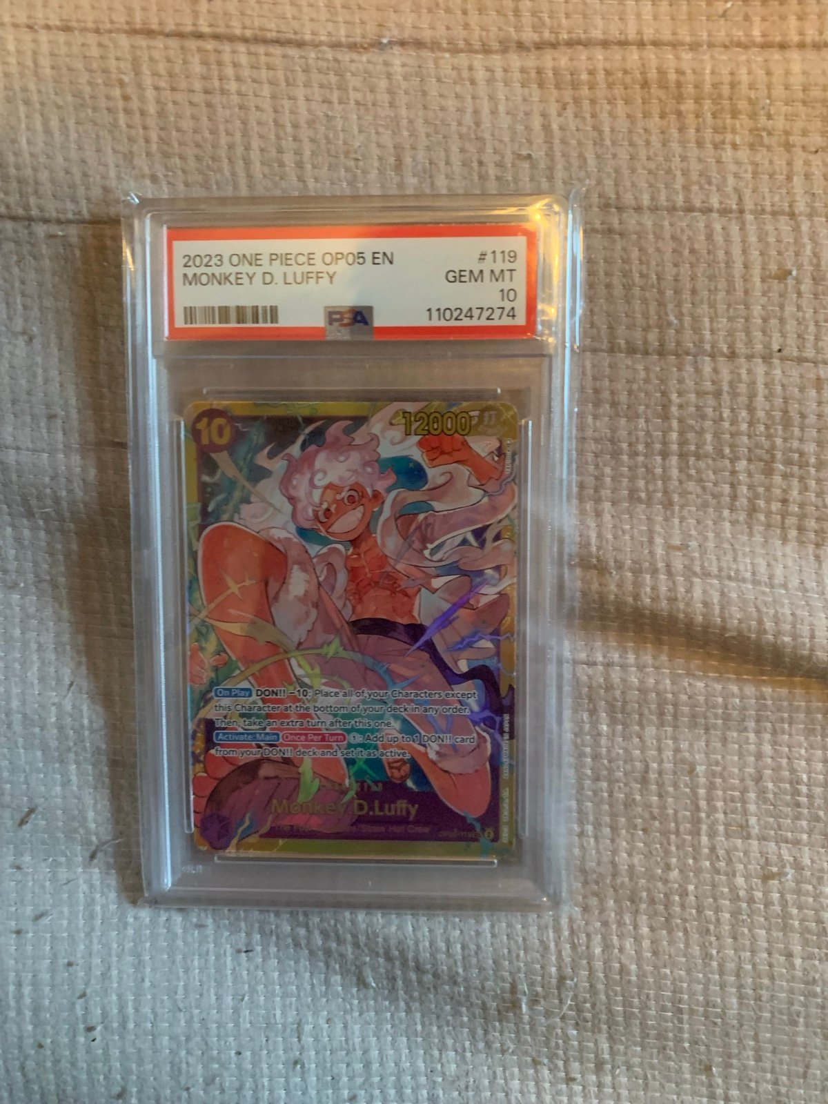 Op05 Monkey D Luffy Psa 10