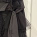 Robert Rodriguez Women's Sash Floral Lace Overlay Silk Dress Black Size 8