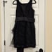 Robert Rodriguez Women's Sash Floral Lace Overlay Silk Dress Black Size 8