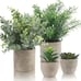 NEW 4 Packs Fake Plants Small Artificial Plants Indoor