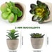 NEW 4 Packs Fake Plants Small Artificial Plants Indoor